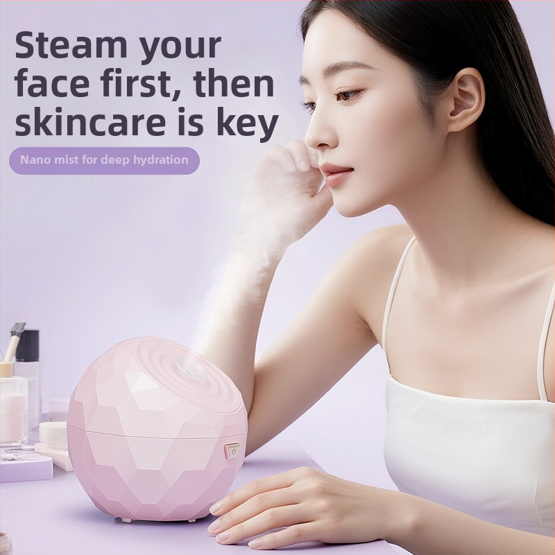 Veido odos garintuvo su karštu rūku ir nano drėkinimo purkštuvu, namų naudojimui; miglos laikas 31–60 s; 1-asis greitis; karštas purškimas; korpuso danga purškimo danga; be įmontuotos baterijos