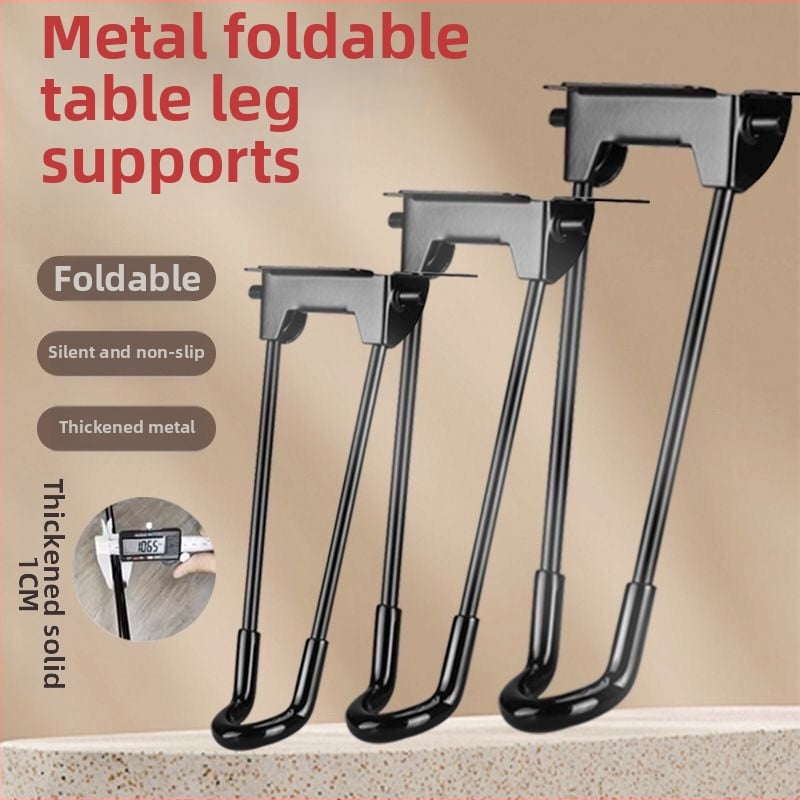 Sklápacie nohy stola – železné, Yan shuo, model Folding table legs, moderný minimalistický štýl, povrchová úprava sprejom, vhodné pre vonkajšie stoly, počítačové stoly a jedálenské stoly