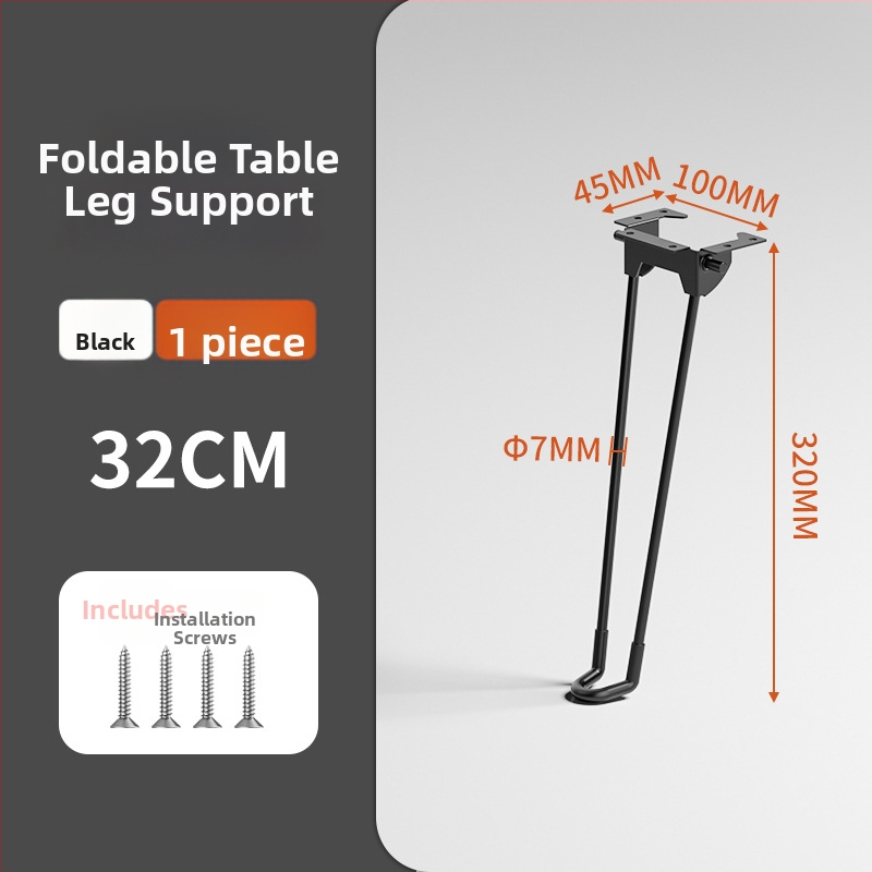 Sklápacie nohy stola – železné, Yan shuo, model Folding table legs, moderný minimalistický štýl, povrchová úprava sprejom, vhodné pre vonkajšie stoly, počítačové stoly a jedálenské stoly