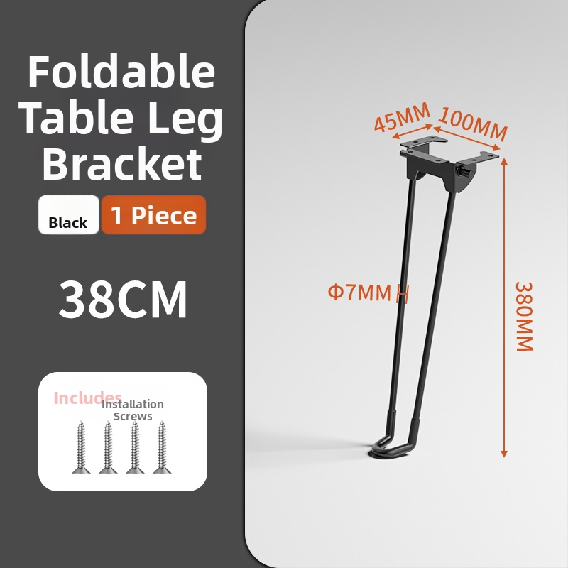 Sklápacie nohy stola – železné, Yan shuo, model Folding table legs, moderný minimalistický štýl, povrchová úprava sprejom, vhodné pre vonkajšie stoly, počítačové stoly a jedálenské stoly