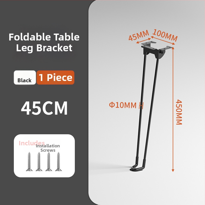 Sklápacie nohy stola – železné, Yan shuo, model Folding table legs, moderný minimalistický štýl, povrchová úprava sprejom, vhodné pre vonkajšie stoly, počítačové stoly a jedálenské stoly