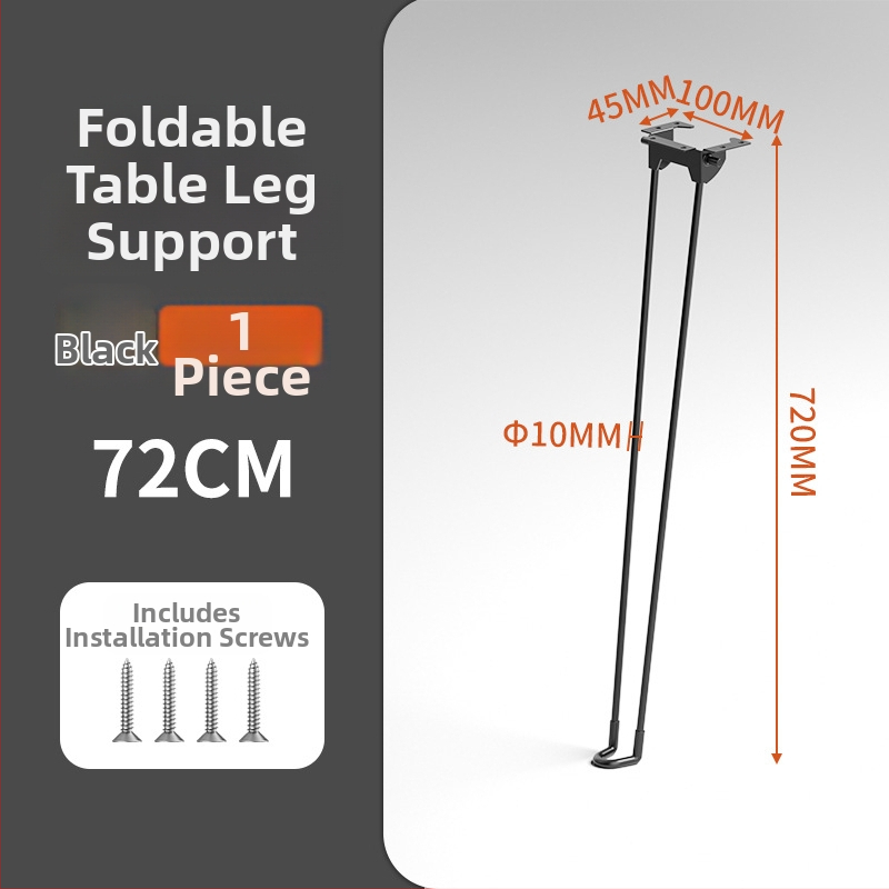 Sklápacie nohy stola – železné, Yan shuo, model Folding table legs, moderný minimalistický štýl, povrchová úprava sprejom, vhodné pre vonkajšie stoly, počítačové stoly a jedálenské stoly