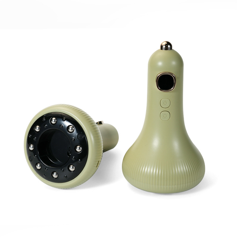 Elektrisks gua sha masāžas līdzeklis mājas fizioterapijai un meridiānu masāžai (Modeļa G-09, USB barošana, pogu vadība, temperatūras regulēšana līdz 40°C, ABS korpuss)