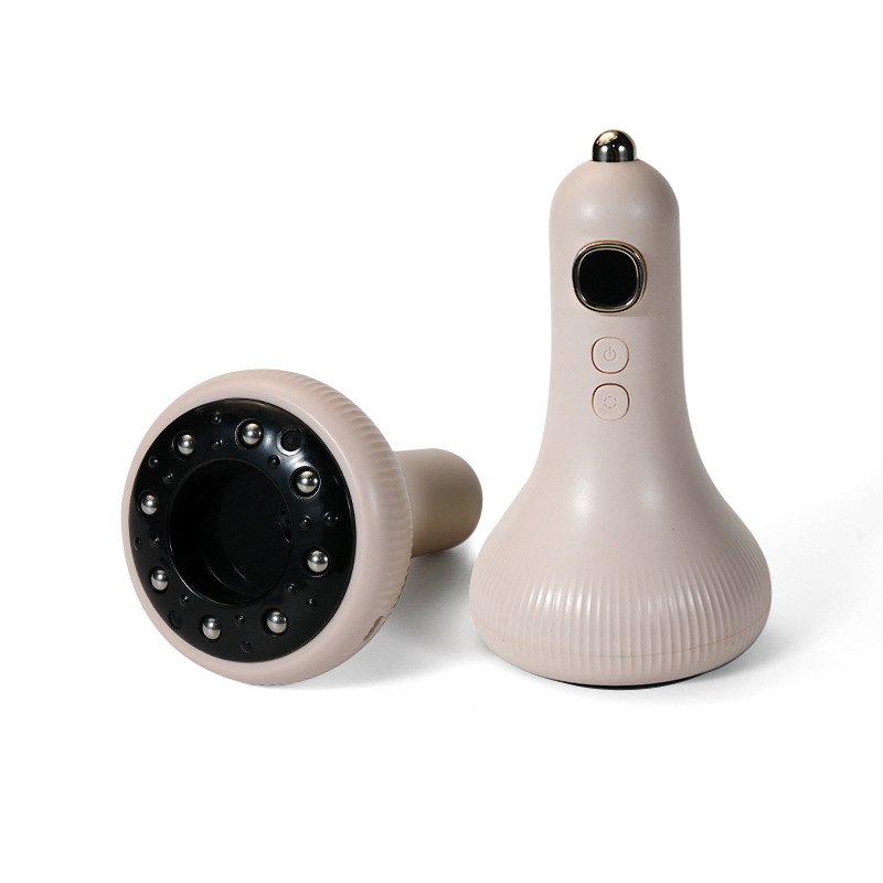 Elektrisks gua sha masāžas līdzeklis mājas fizioterapijai un meridiānu masāžai (Modeļa G-09, USB barošana, pogu vadība, temperatūras regulēšana līdz 40°C, ABS korpuss)