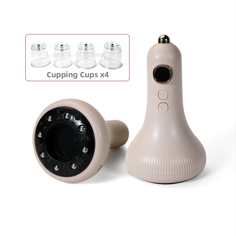 Elektrisks gua sha masāžas līdzeklis mājas fizioterapijai un meridiānu masāžai (Modeļa G-09, USB barošana, pogu vadība, temperatūras regulēšana līdz 40°C, ABS korpuss)