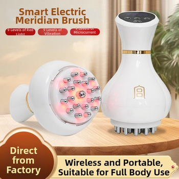 Lādējams rokas masāžas līdzeklis meridiāniem ar vibrāciju, temperatūras regulators līdz 60°C, ABS korpuss, svars apmēram 0,7 kg