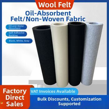 Klijinis galinis filco audinys, poliesteris, 200 g/m2, kardotas neveli filcas