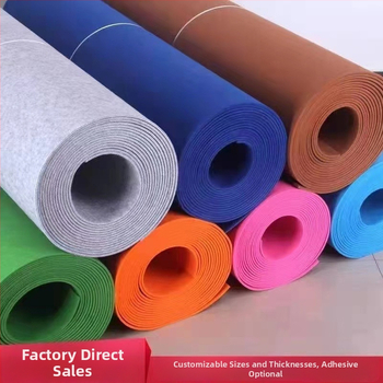 Klijinis galinis filco audinys, poliesteris, 200 g/m2, kardotas neveli filcas