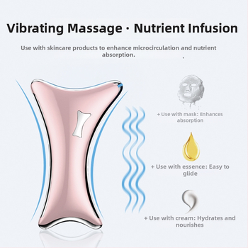 Kakla un sejas skaistumam paredzēts ierīce ar apkuri, vibrāciju un pacelšanu, mikrostrāvu un skrāpējošu masāžas funkciju — Modelis 901, ABS, uzlāde, taustiņu vadība, 3. ātrums