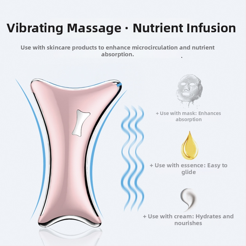 Kakla un sejas skaistumam paredzēts ierīce ar apkuri, vibrāciju un pacelšanu, mikrostrāvu un skrāpējošu masāžas funkciju — Modelis 901, ABS, uzlāde, taustiņu vadība, 3. ātrums