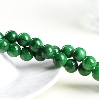 Zeleno chalcedonske kuglice, 7A razred, labave perle, poluproizvodi za DIY nakit