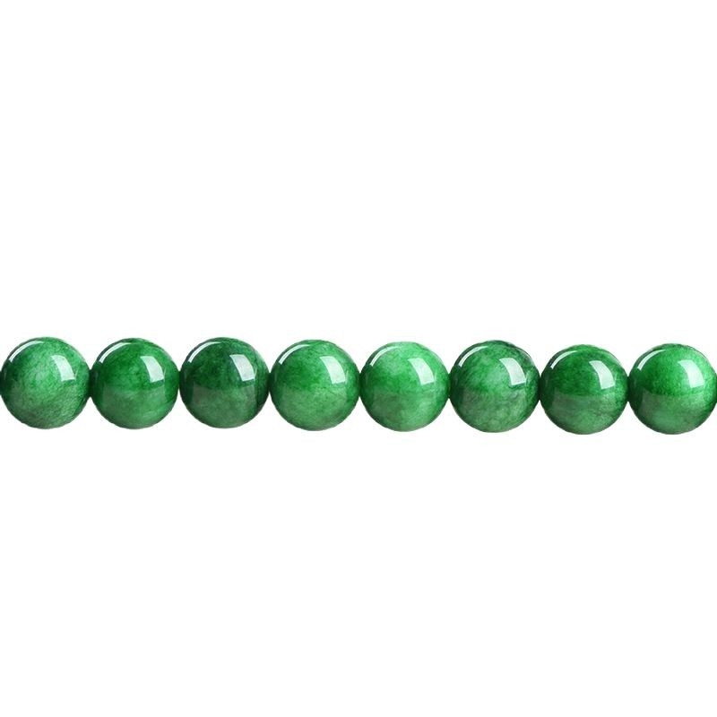 Zeleno chalcedonske kuglice, 7A razred, labave perle, poluproizvodi za DIY nakit