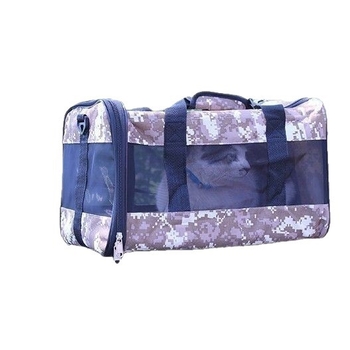 Spausdinta nešiojama naminių gyvūnų krepšys kačiukams ir šunims, kvėpuojanti pečių rankinė, poliesteris, talpa iki 7,5 kg, karikatūrinis dizainas, kodas N2zb2asg