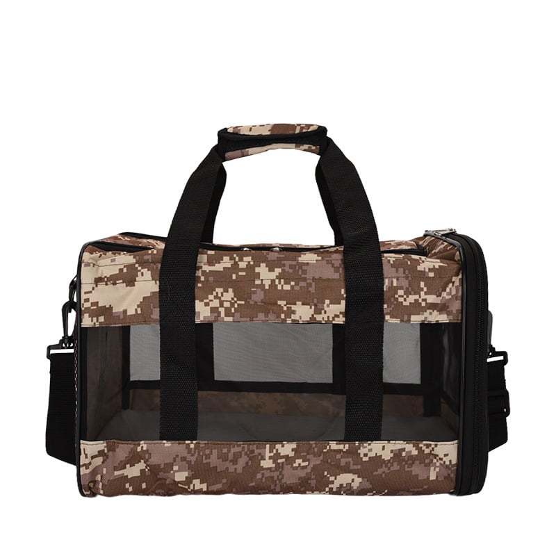 Spausdinta nešiojama naminių gyvūnų krepšys kačiukams ir šunims, kvėpuojanti pečių rankinė, poliesteris, talpa iki 7,5 kg, karikatūrinis dizainas, kodas N2zb2asg