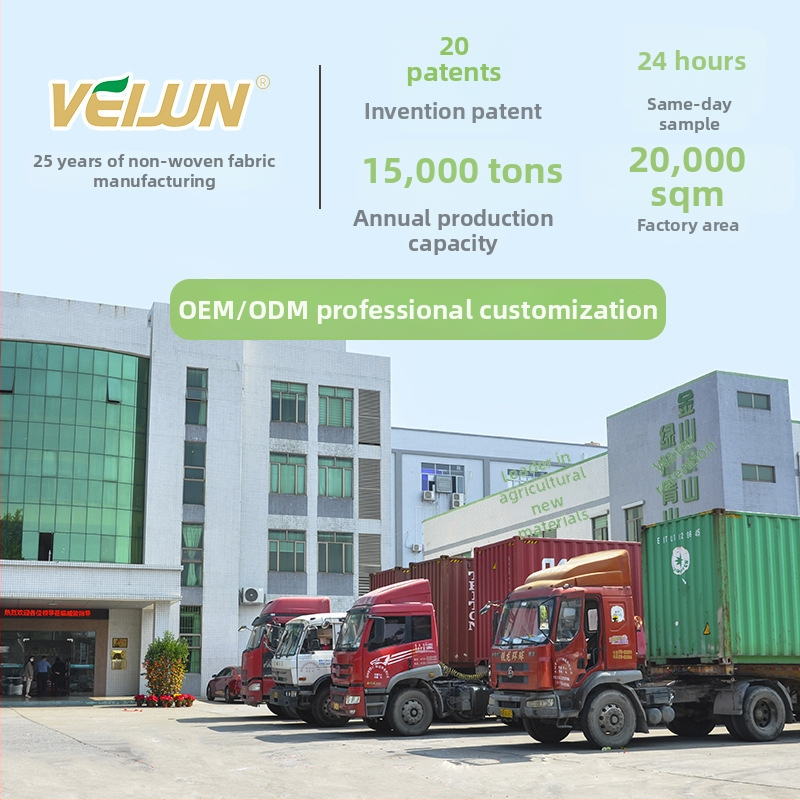 Netkotos žemės dangos šlaitams, kvėpuojanti ir dulkių atspari, spunbond audinys, GSM pagal pageidavimą