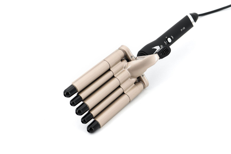 Κύλινδρος μπούκλας με πέντε σωληνες για αυγολωτό ρολό, κύμα νερού; 75W, 110–220V, διάμετρος 21–30 mm, 2 ενότητες από οικολογικό κράμα