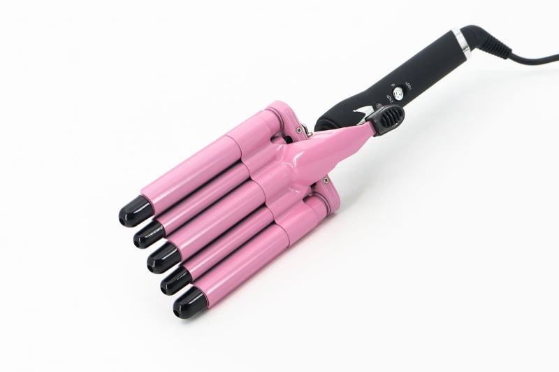 Κύλινδρος μπούκλας με πέντε σωληνες για αυγολωτό ρολό, κύμα νερού; 75W, 110–220V, διάμετρος 21–30 mm, 2 ενότητες από οικολογικό κράμα