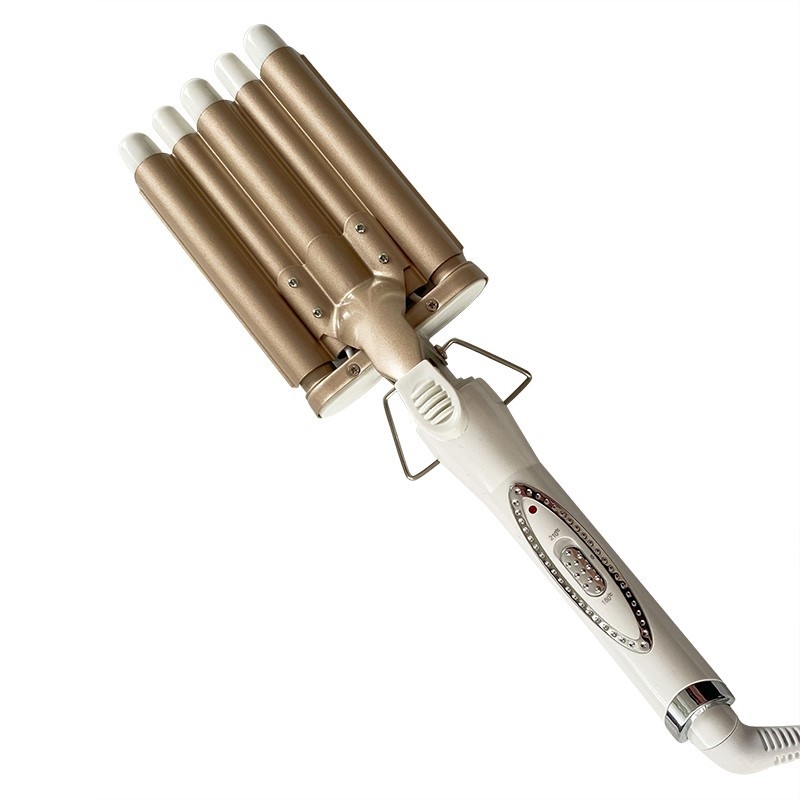 Κύλινδρος μπούκλας με πέντε σωληνες για αυγολωτό ρολό, κύμα νερού; 75W, 110–220V, διάμετρος 21–30 mm, 2 ενότητες από οικολογικό κράμα