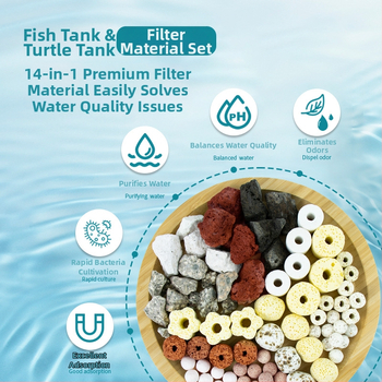 Akvariumo filtravimo medžiaga – tuščios kvarcinės nano sferos nitrifikacijos bakterijų auginimui, keramikinė medžiaga, 1000 g