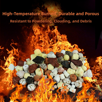 Akvariumo filtravimo medžiaga – tuščios kvarcinės nano sferos nitrifikacijos bakterijų auginimui, keramikinė medžiaga, 1000 g