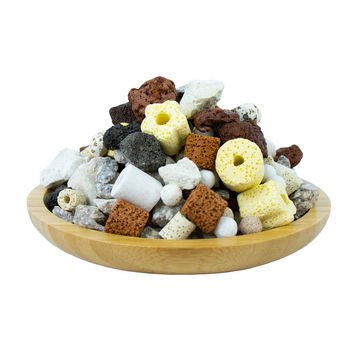 Akvariumo filtravimo medžiaga – tuščios kvarcinės nano sferos nitrifikacijos bakterijų auginimui, keramikinė medžiaga, 1000 g