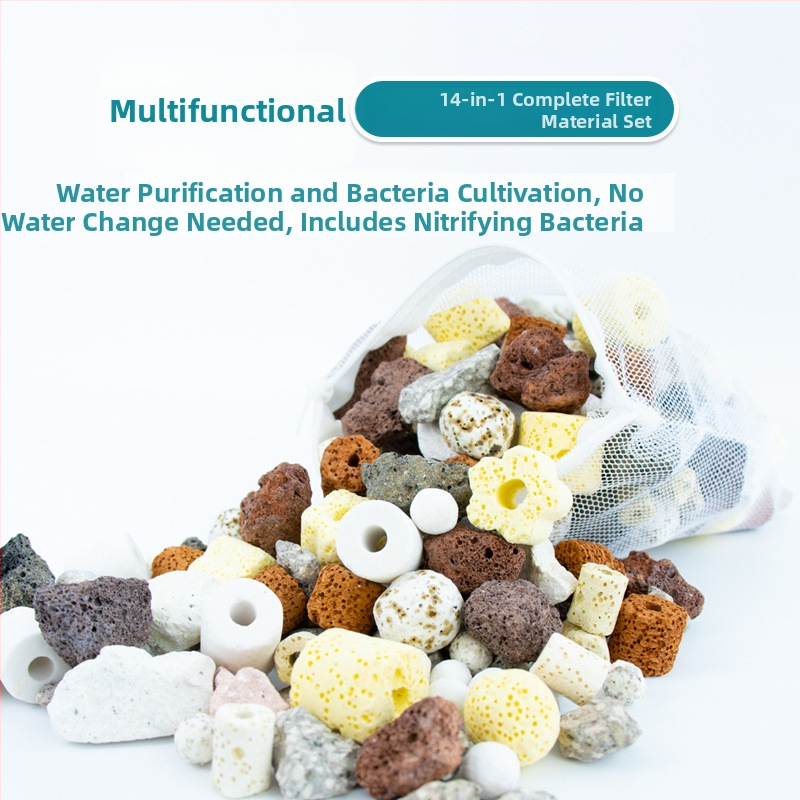 Akvaariumi filtrimaterjal – tühjad kvartsi nano-sfäärid nitrifikatsiooni bakterite kasvatamiseks, keraamiline materjal, 1000 g