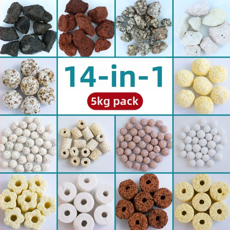 Akvariumo filtravimo medžiaga – tuščios kvarcinės nano sferos nitrifikacijos bakterijų auginimui, keramikinė medžiaga, 1000 g