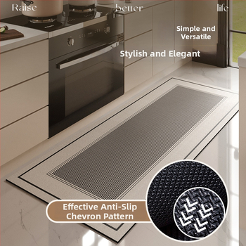 Virtuvės grindų kilimėlis, neslidus, aliejui atsparus, sugeriantis, PVC medžiaga