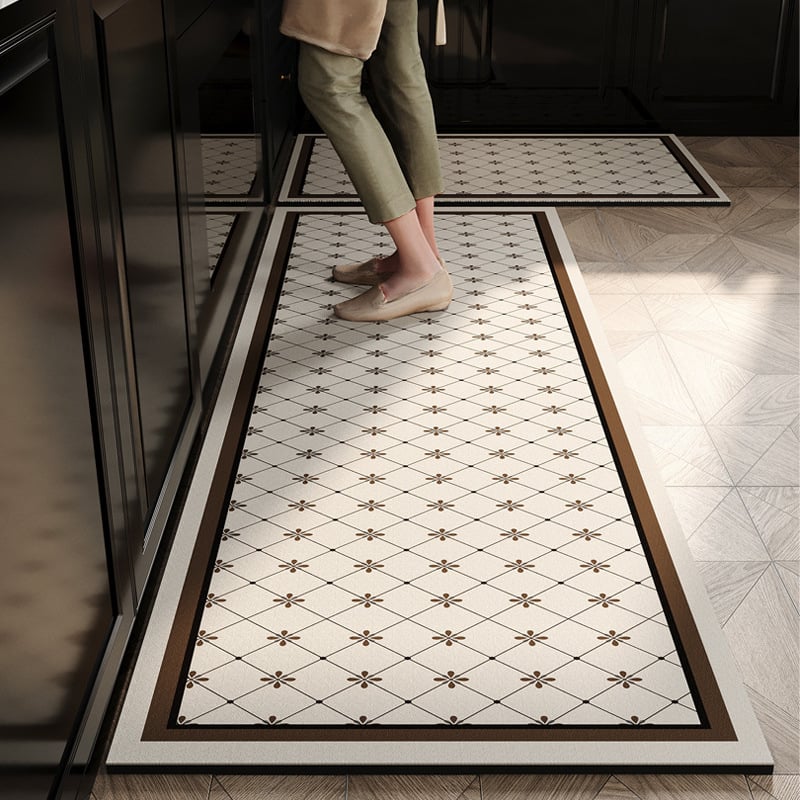 Virtuvės grindų kilimėlis, neslidus, aliejui atsparus, sugeriantis, PVC medžiaga