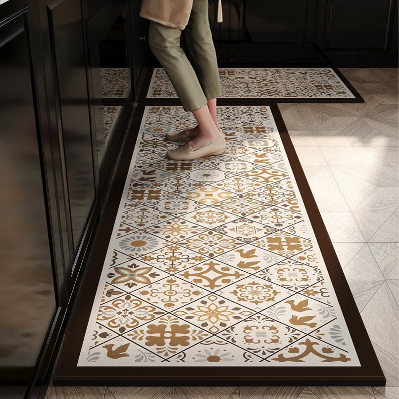 Virtuvės grindų kilimėlis, neslidus, aliejui atsparus, sugeriantis, PVC medžiaga