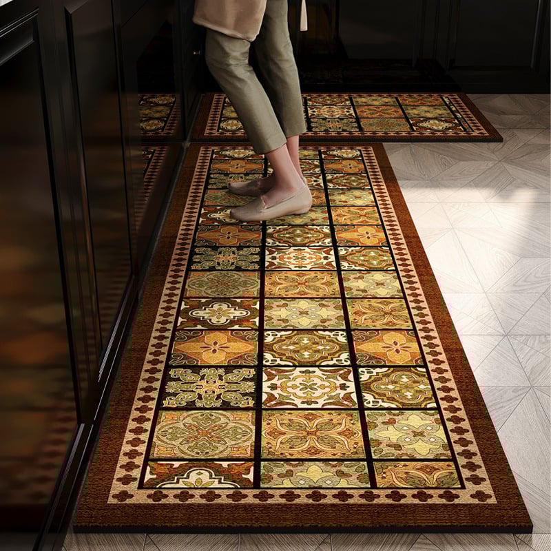 Virtuvės grindų kilimėlis, neslidus, aliejui atsparus, sugeriantis, PVC medžiaga