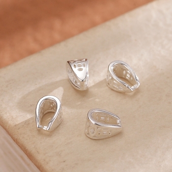 S925 sterling srebro jade privjesak kopča s Guanyin Budin kristalom, šuplja kopča u obliku sjemena dinje, ručno izrađeni DIY dodatak za nakit