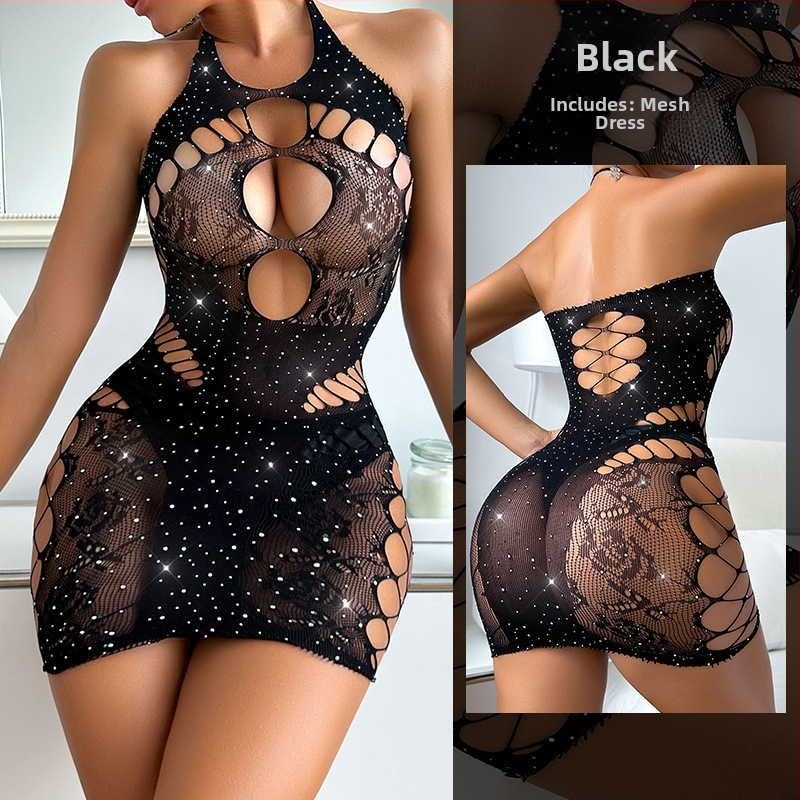 Sietiņa kleita ar caurspīdīgu dizainu, 90–95% poliesters, plāns audums 101–120 g/m², izlaidums ziemā 2024, Dark Love Orange