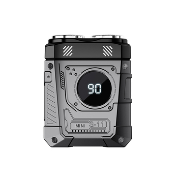 Електрическа самобръсначка за цялото тяло с водоустойчива конструкция, ротационна глава с две лопатки и плаваща глава, LED дисплей, вградена презареждаема батерия, 1 ч зареждане за сухо бръсненe