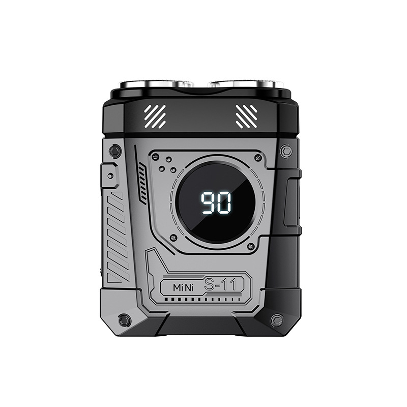 Електрическа самобръсначка за цялото тяло с водоустойчива конструкция, ротационна глава с две лопатки и плаваща глава, LED дисплей, вградена презареждаема батерия, 1 ч зареждане за сухо бръсненe