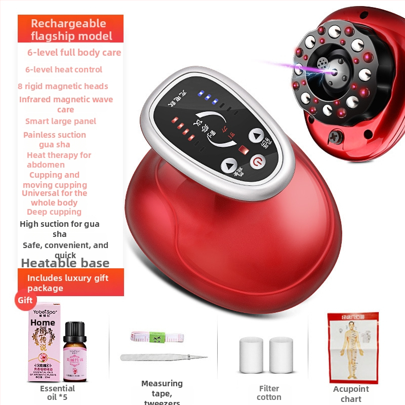 GS elektriskais vakuuma masieris ar USB barošanu, pogu vadība, 4 ātrumi, ABS korpuss