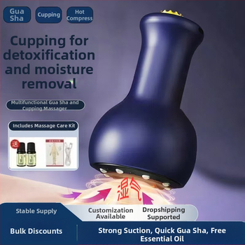 USB-toega elektriline kupping- ja gua sha seade kogu kehal, meridiaan massaaži tööriist, mudel 001, kaal 211 g