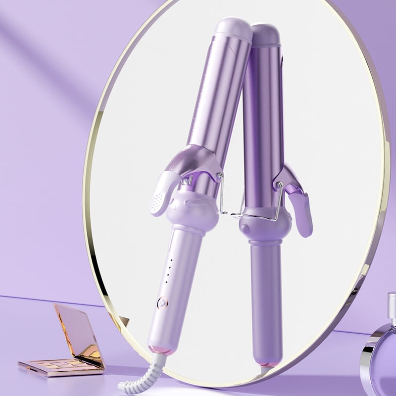 Κύλινδρος μαλλιών για μεγάλες κυματισμούς – εσωτερική/εξωτερική καμπύλη, κεραμική επίστρωση τιτανίου-τουρμαλίνης, 15 επιπέδων θερμοκρασίας, 25W, 220V