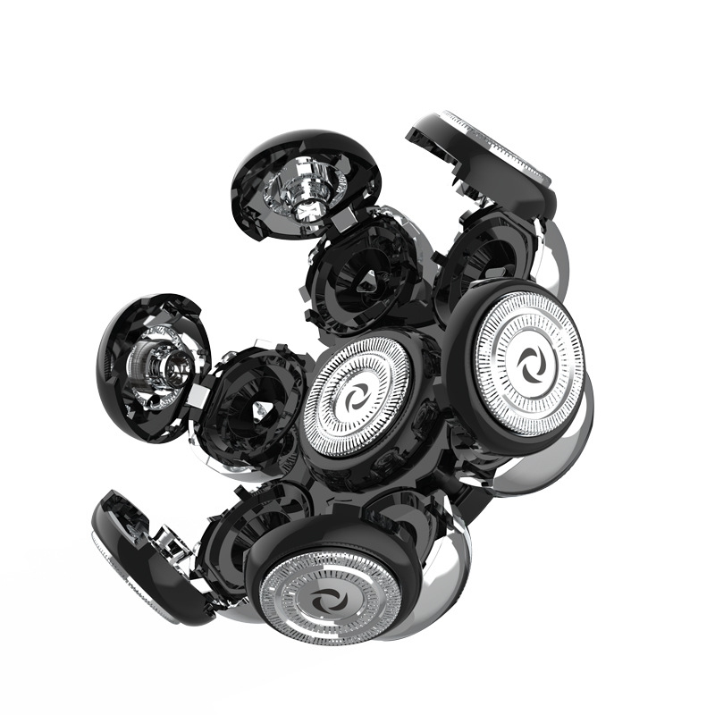 Електрическа самобръсначка с плаваща глава, роторна глава с 3 ножа, пълно измиване на корпуса, издръжливост над 60 минути, презареждаща се