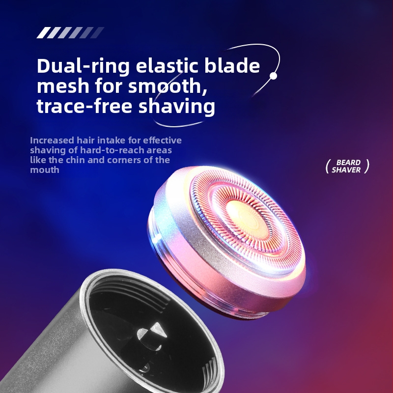 Elektrický holiaci strojček s plávajúcou hlavou, 1 otáčajúca sa hlava, kefový motor, vstavaná batéria 300–500 mAh, výdrž 30–45 min