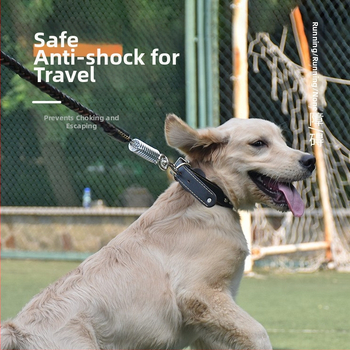 Karvės odos šunų pavadėlis vidutinio ir didelio dydžio šunims, tinkamas Auksiniam retriveriui ir Vokiečių aviganiui