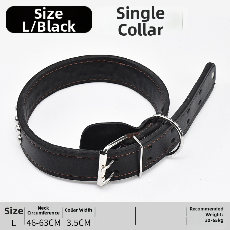 Karvės odos šunų pavadėlis vidutinio ir didelio dydžio šunims, tinkamas Auksiniam retriveriui ir Vokiečių aviganiui