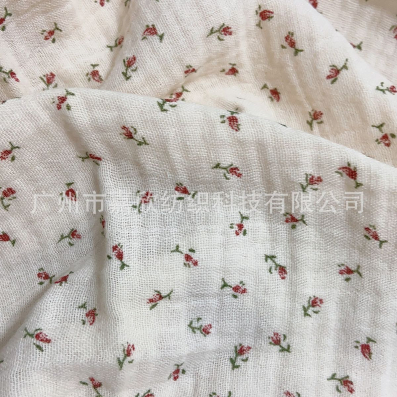 Tkanina – 100% pamuk, otisnuti crepe muslin, dvostruko sloj, tie-dye uzorak, za bebe (odjeća, pidžama, posteljina). Brand Jiaxin