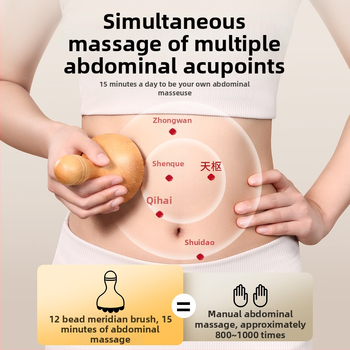 Meridiaaniharja kõhtu masseerimiseks – Kõhu masseerija, jalgade kõõluste massaaži tööriist, impulsi puhastus seade (Bränd: Zhebao; Spetsifikatsioonid: Regular; Kaal: 200 g; Kast: 100 tk)