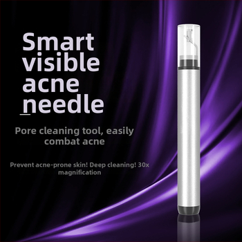 HD vizualus spuogų adatos elektrinis porų valiklis HWQ038 – porų valymas, CE RoHS FCC sertifikatai, pradėtas 2023 m., korpusas: elektroplakavimas su smėliavimu