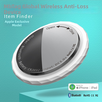 Mb-P18 Bluetooth tracker ir pasaulinis lokatorius skirtas iOS, baterijos veikimo laikas 1 metų, svoris 9 g