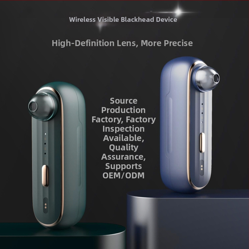 Porų valymo ir spuogų šalinimo įrenginys su HD vizualizacija, neigiamas vakuumo slėgis, 3 režimai, 4 siurbimo antgaliai, magnetinis įkrovimas