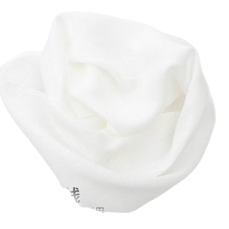 Kétszeres pamut géz anyag digitális nyomással, félfehérített, 100% pamut, sima szövés