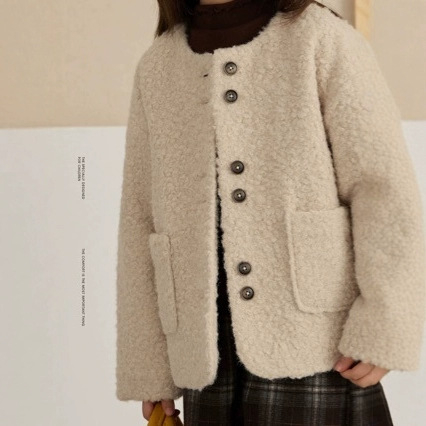 Lányok őszi kabát szett rajzfilm mintával, vastag anyag, hosszú ujjú, pamutkeverék belsővel, poliészter béléssel