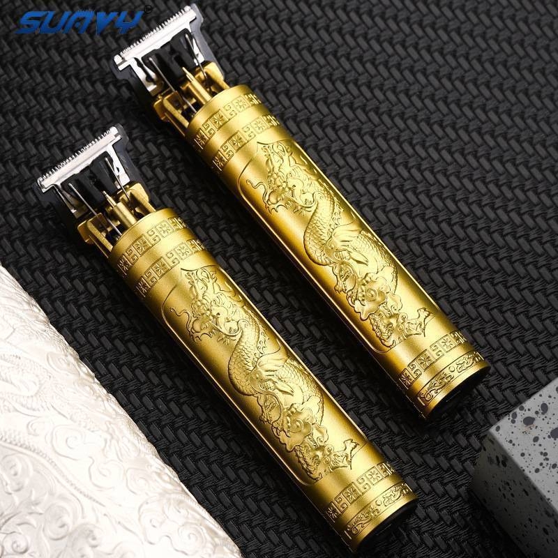 Frizer i dvostrano namijenjeni električni brijač za kućnu upotrebu, oštrice od titanovog legura, odvojiva i periva glavica za šišanje, univerzalna upotreba, nije vodootporan